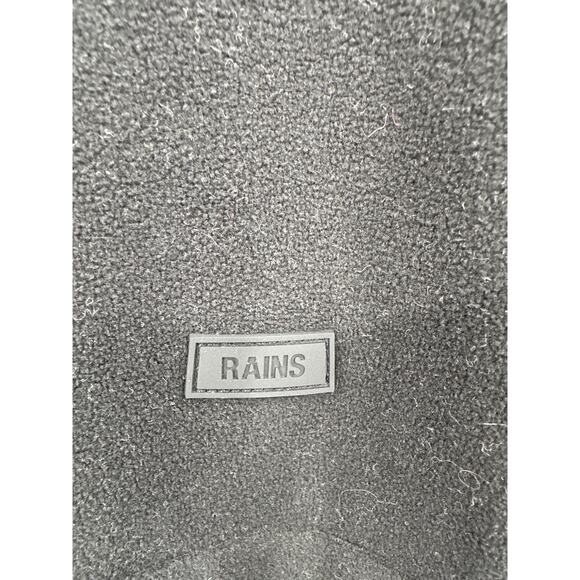 Rains Addis Fleece Half Zip in Black Unisex Size large - Picture 4 of 8
